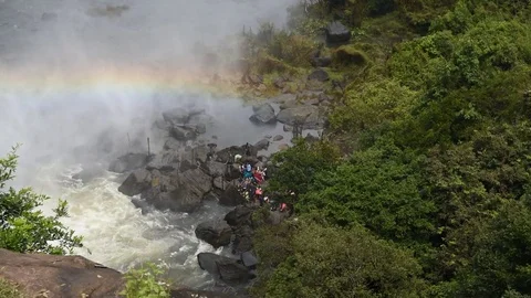 Athirappilly Waterfalls 스톡 동영상 83536284