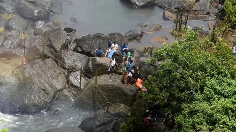 Athirappilly Waterfalls 스톡 동영상 83537752