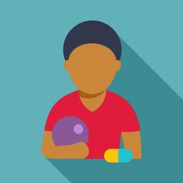 Athlete with ball and performance enhancing drug pill Stock Illustration