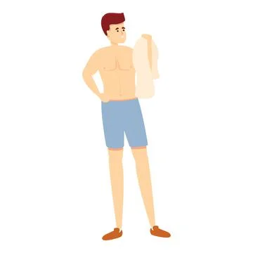 Athlete bath icon cartoon vector. Water pool Stock Illustration