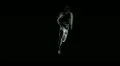 Athlete becomes leopard - rotoscoping technique HD Footage