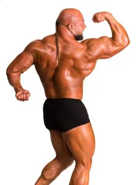 Athlete bodybuilder Stock-Fotos