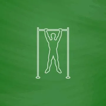 Athlete computer symbol Stock Illustration