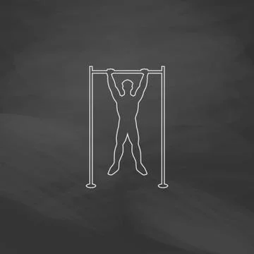 Athlete computer symbol Stock Illustration