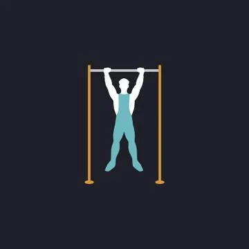 Athlete computer symbol Stock Illustration