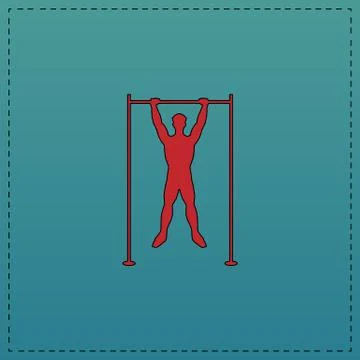 Athlete computer symbol Stock Illustration