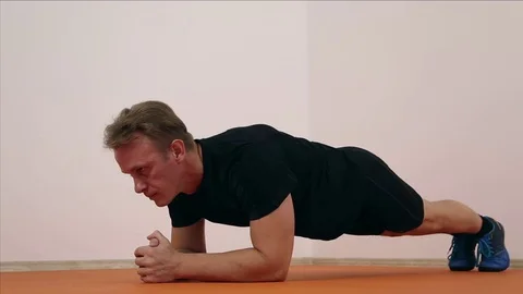 Athlete doing pushups Stock Footage 70563774
