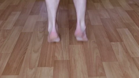 Athlete doing workout with a skipping rope Stock Footage 74658669