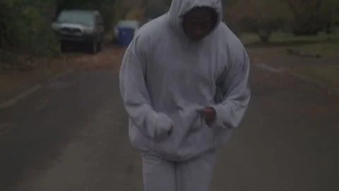Athlete Jogs In Street Outside Stock Footage 270324950