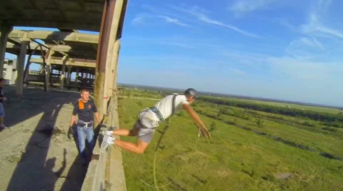 Athlete jumps forward facing Stock Footage 41430710