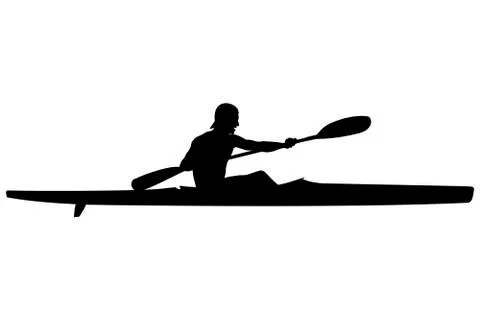 Athlete kayaker Stock-Illustration