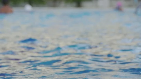 Athlete kid practice swimming in the pool Stock Footage 91645557