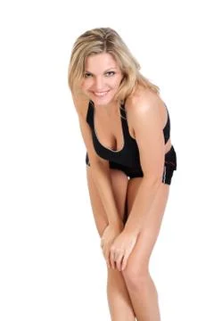 Athlete. 库存照片