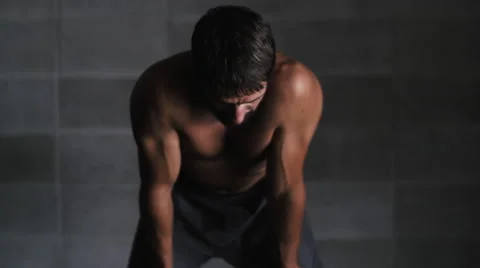 Athlete Resting Stock Footage 42244855