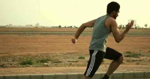 Athlete Runner Stock Footage 92580789