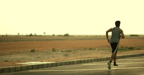 Athlete Runner Stock Footage 92580824