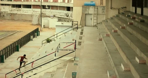 Athlete Runner Stock Footage 92580913