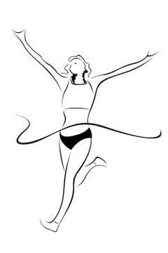 Athlete sketch Stock-Illustration