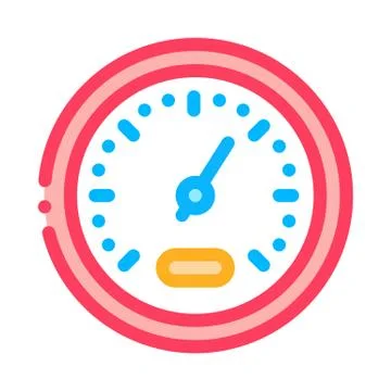 Athlete Speed Indicator Icon Vector Outline Illustration Stock Illustration