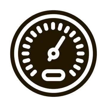 Athlete Speed Indicator Icon Vector Glyph Illustration Stock Illustration