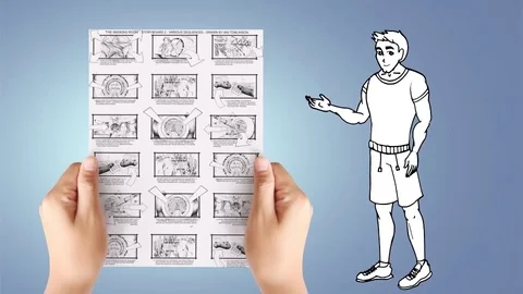 Athlete Sportsman - Doodle Character 库存 After Effects