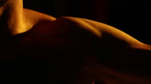 The athlete is training in the gym 6 Stock Footage 310636845