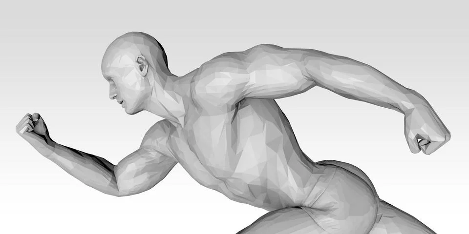 Athlete Training Stock Illustration