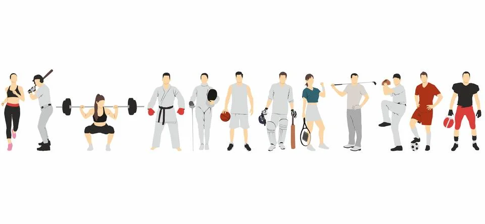 Athlete vector Stock Illustration