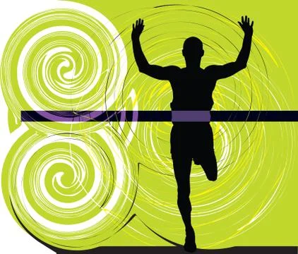 Athlete. vector illustration Ilustración de archivo