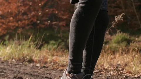 Athlete warming up on fresh air Stock Footage 102832829