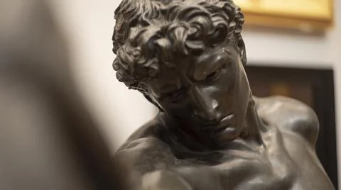 An Athlete Wrestling with a Python Foto stock