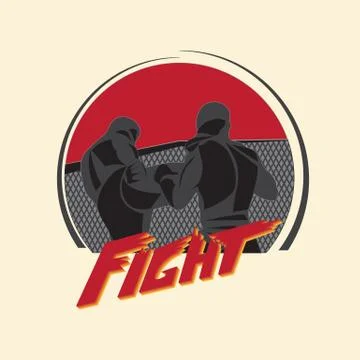 Athletes in the pentagon Stock Illustration