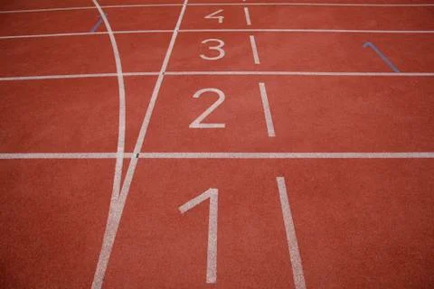 Athlete's track Stock Photos