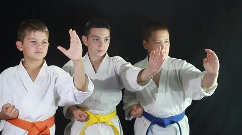 Athletes work out technique punch in the body Video stock 41768912