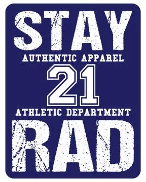 Athletic apparel design. Athletic apparel typography in modern style. Vintage Stock Illustration