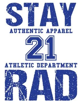 Athletic apparel design. Athletic apparel typography in modern style. Vintage Stock Illustration
