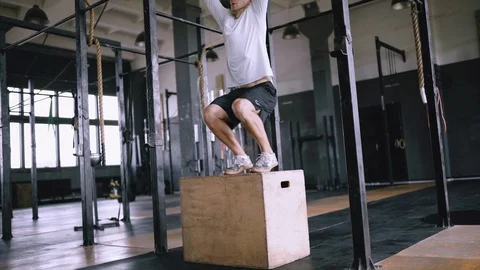 The athletic body is in good shape, best exercises in gym. Stock Footage 117043892