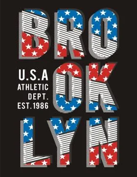 Athletic Brooklyn イラスト素材