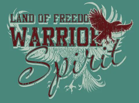 Athletic eagle spirit vector art Stock Illustration