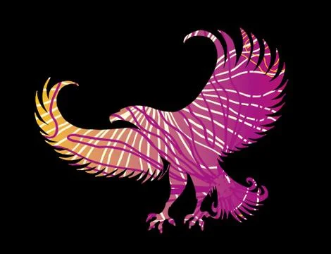 Athletic eagle spirit vector art Illustrazione stock
