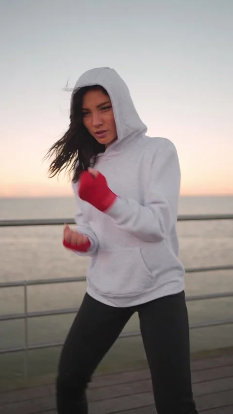 Boxing 2024 workout hoodie