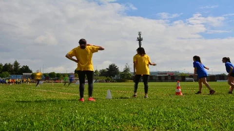 The athletic game: Time Lapse 스톡 동영상 76454445