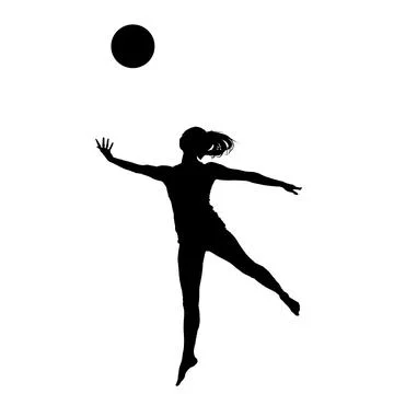 Athletic girl performs an acrobatic trick with a ball Stock Illustration