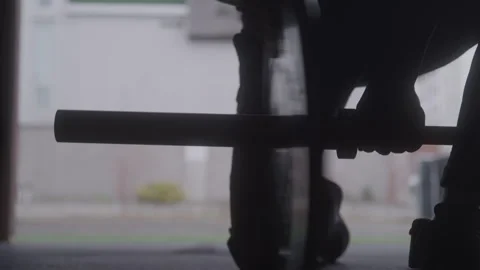 Athletic Guy Putting Weight On Bar Stock-Footage 270324689