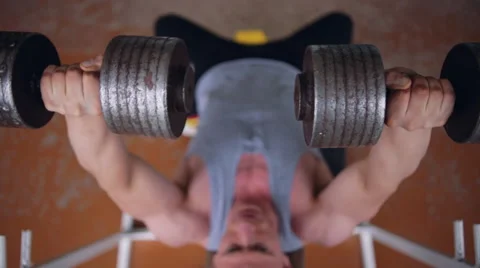 Athletic man gym Stock Footage 64317911