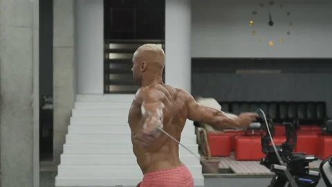 Athletic man with jump rope Video stock 131384557