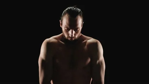 An athletic man looking at camera Stock Footage 151536252