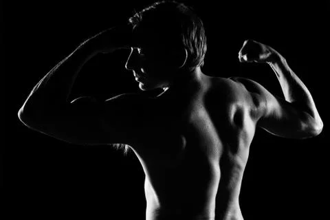 Athletic man Stockfoto's