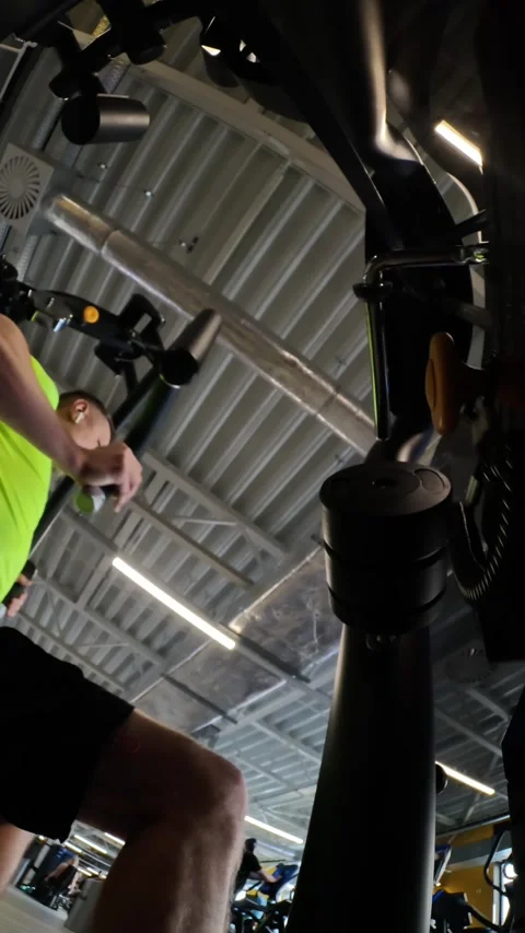 Athletic Man Training Chest Muscles On Cable Machine Stock Footage 341578503
