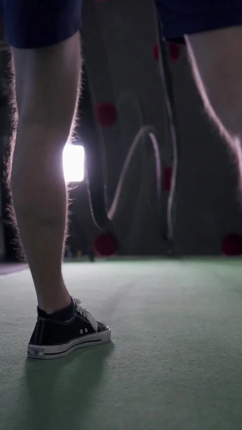 Athletic man training with ropes during crossfit workout in gym. Stock Footage 302806549